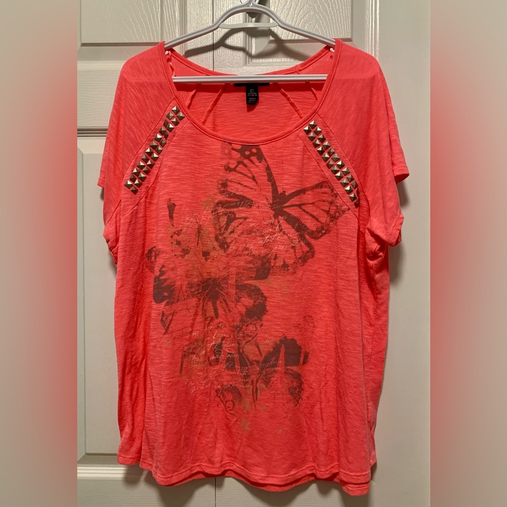 Style & Co Studded Butterfly Tee🦋